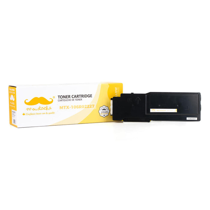 Xerox 106R02227 Compatible Yellow Toner Cartridge For Phaser 6600 WorkCentre 6605 - Moustache®