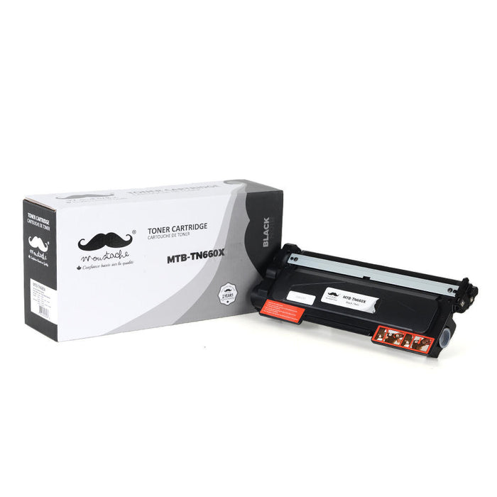 Brother TN-660X Compatible Black Toner Cartridge Extra High Yield - Moustache® - 1/Pack