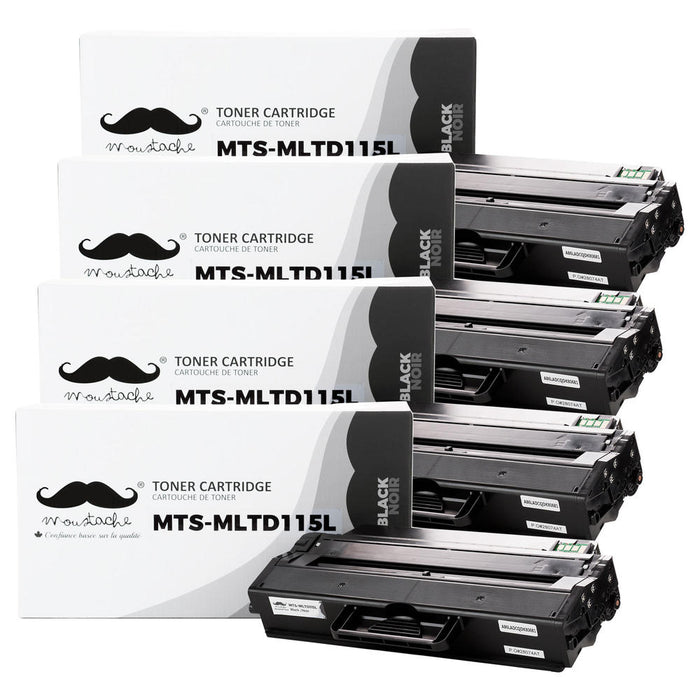 Samsung MLT-D115L Compatible Black Toner Cartridge - Moustache® - 4/Pack