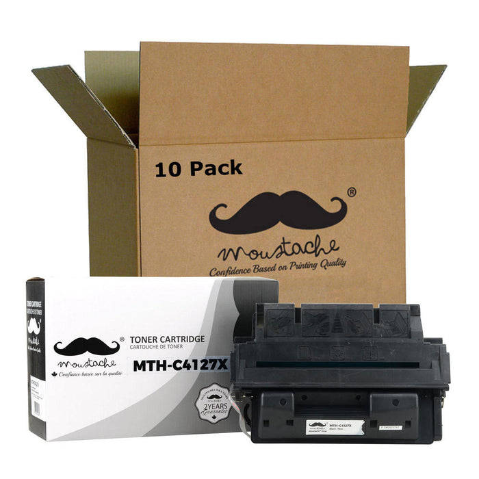 Compatible HP 27X C4127X Black Toner Cartridge - Moustache® - 10/Pack