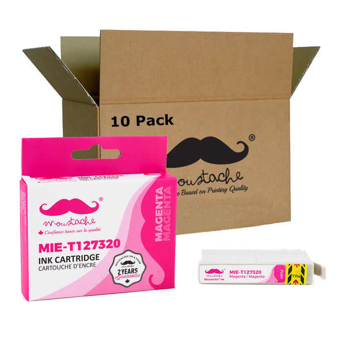 Epson 127 T127320 Compatible Magenta Ink Cartridge Extra High Yield - Moustache® - 10/Pack
