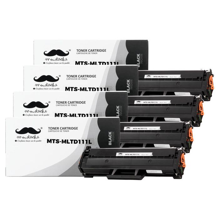 Samsung MLT-D111L Compatible Black Toner Cartridge - Moustache® - 4/Pack