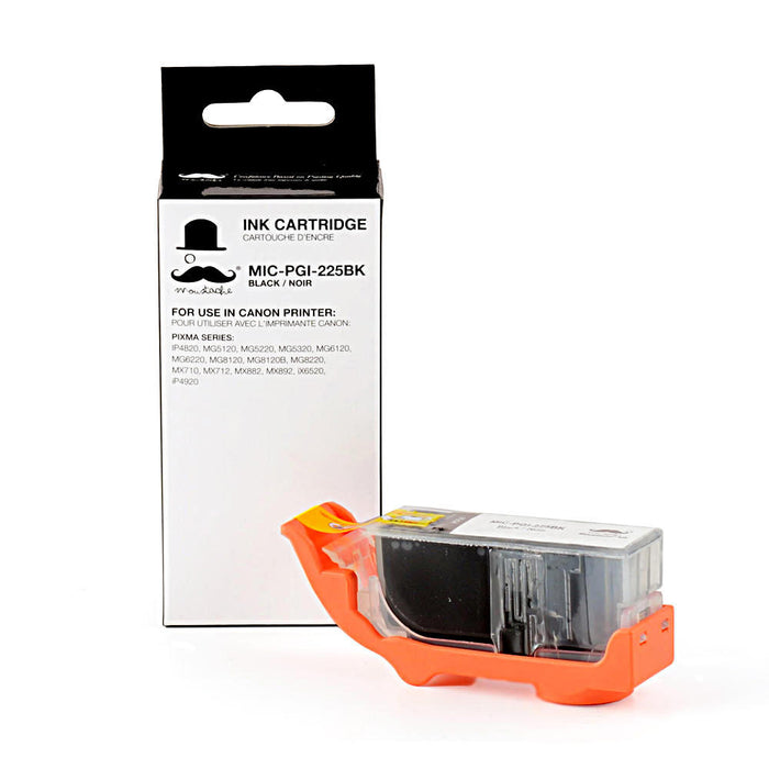 Canon PGI-225BK Compatible Black Ink Cartridge (4530B001AA) - Moustache®