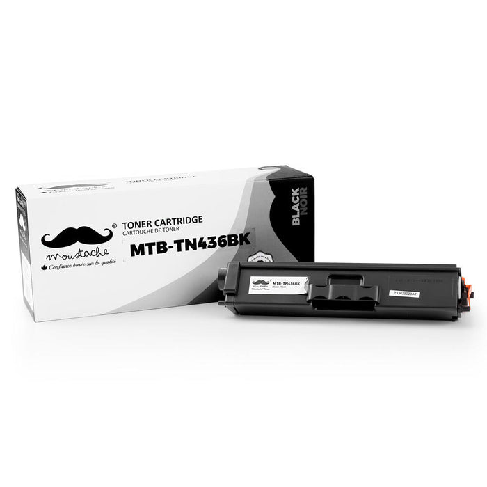 Brother TN436BK Compatible Black Toner Cartridge Extra High Yield 6500 Pages - Moustache®